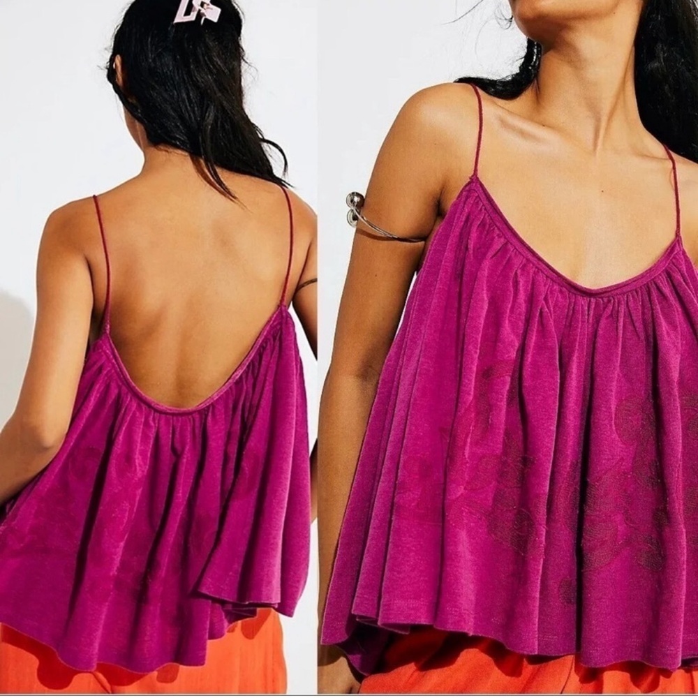 Free People On The Clouds Flowy Swing Tank, size medium